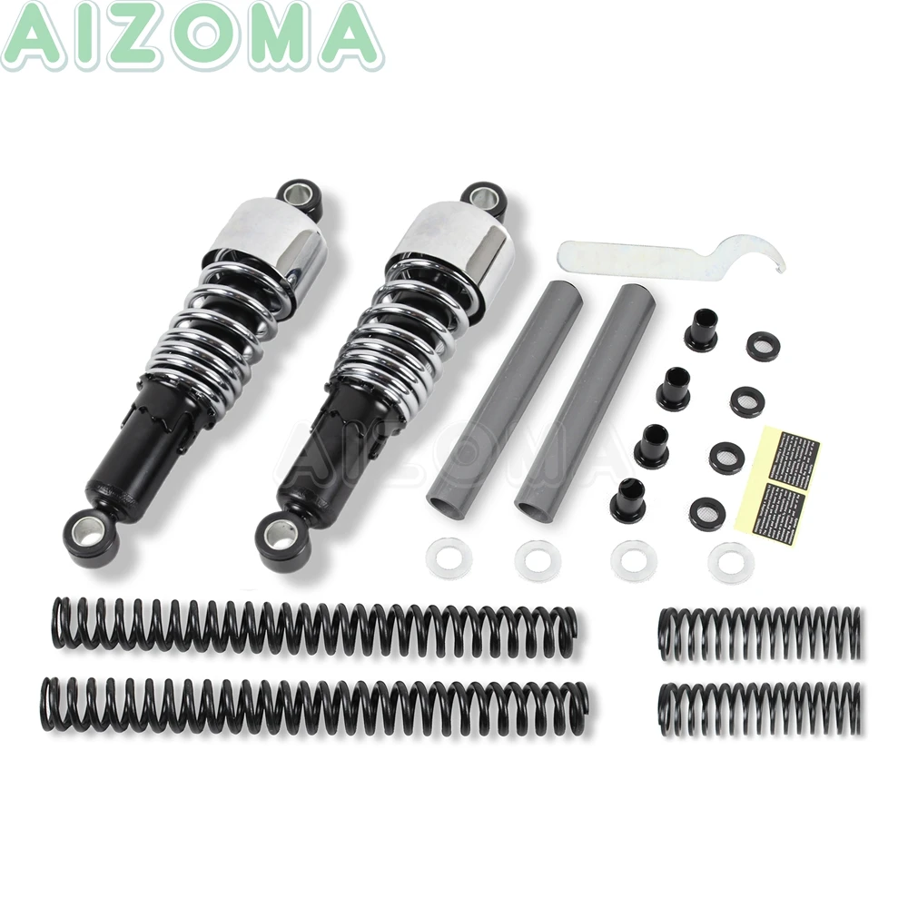 10.5'' Shock Absorbers Suspension Lowering Slammer Kit For Harley Sportster XL50 XL883 XL1200 C L N R T V X 2004- 17