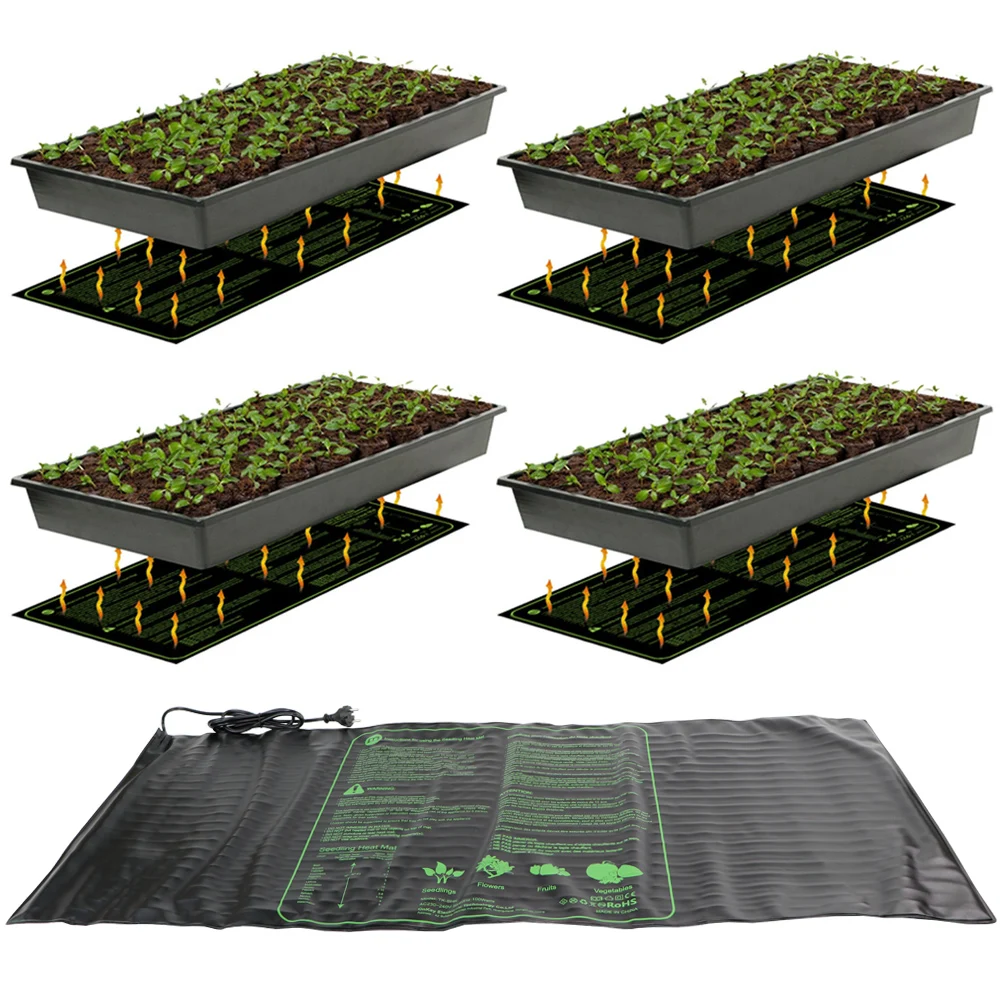 Keimling Heizmatt 3 Gréissten Waasserdicht Keimung Reproduktioun Klonen Startermatt 100/45/17.5Watt Gaartbedarf_voghion.com