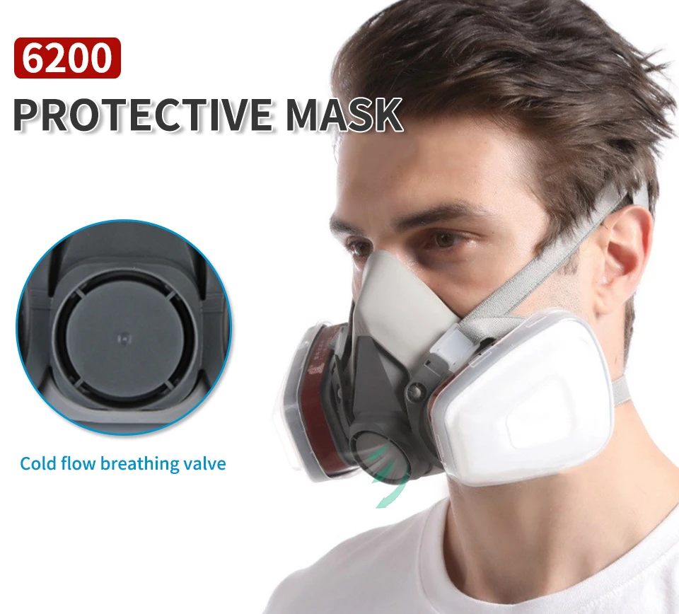 Half Face Painting Spraying Respirator Gas Mask Dust Filter