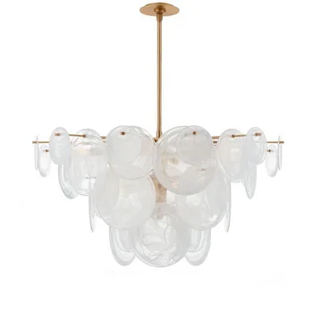 

Postmodern light luxury glass pendent lamp sitting room bedroom stylist Nordic contracted villa restaurant on pendant