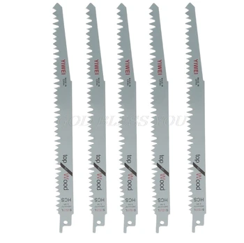 

5 Pcs 240mm High Carbon Steel Reciprocating Saw Blades Sabre For Wood