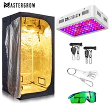 Kit completo de barraca de crescimento, conjunto completo de 1000w, 2000w, luz de crescimento led + tamanho múltiplo, combo hidropônico, cultivo sistema para plantas internas