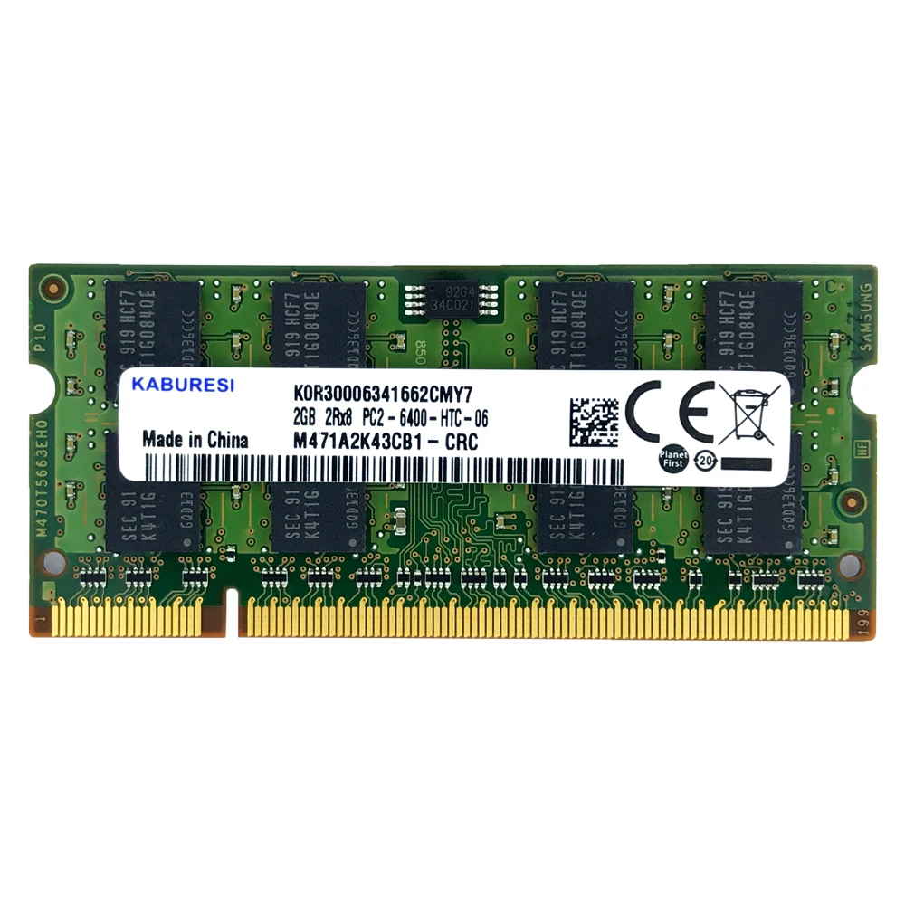 PC2-6400S memoria para computador portátil portátil sodimm 1.8 v duplo-canal