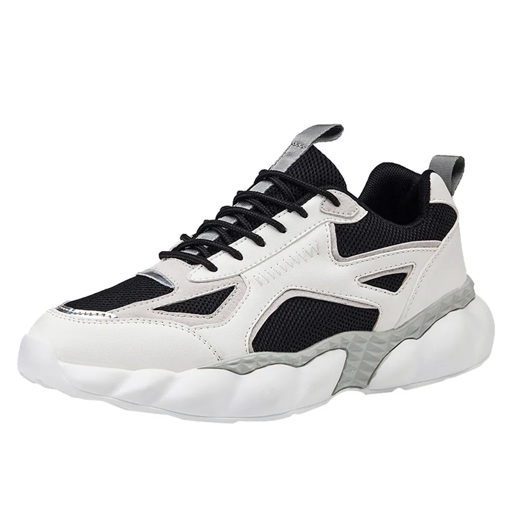 Модная Мужская дышащая одежда Удобная уличная Нескользящая спортивная обувь увеличивающая рост обувь для бега