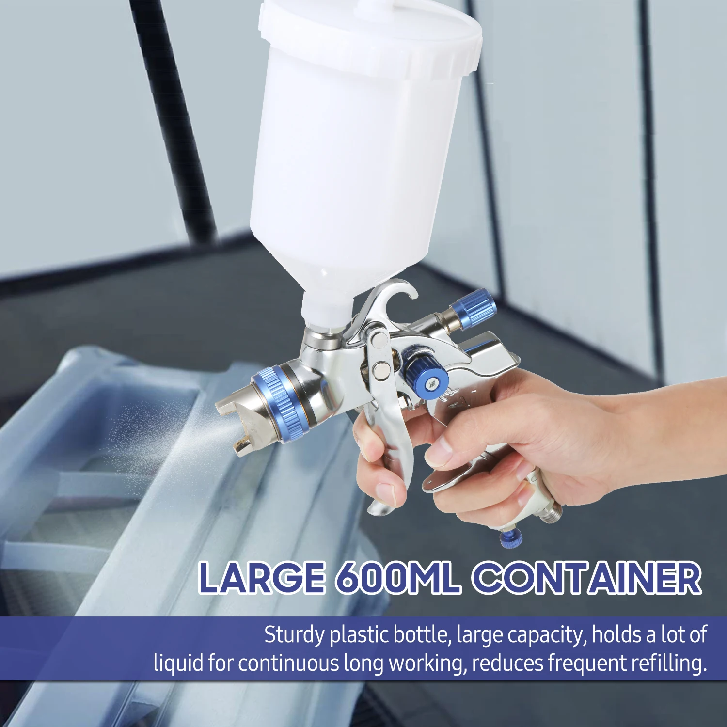 ߷ ǵ    HVLP   Ʈ  600ML  1.4mm 1.7mm 2.0mm  ڵ   ׸