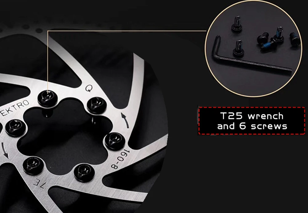 TEKTRO Bicycle Rotor 160/180/203mm Mountain Bicycle Hydraulic