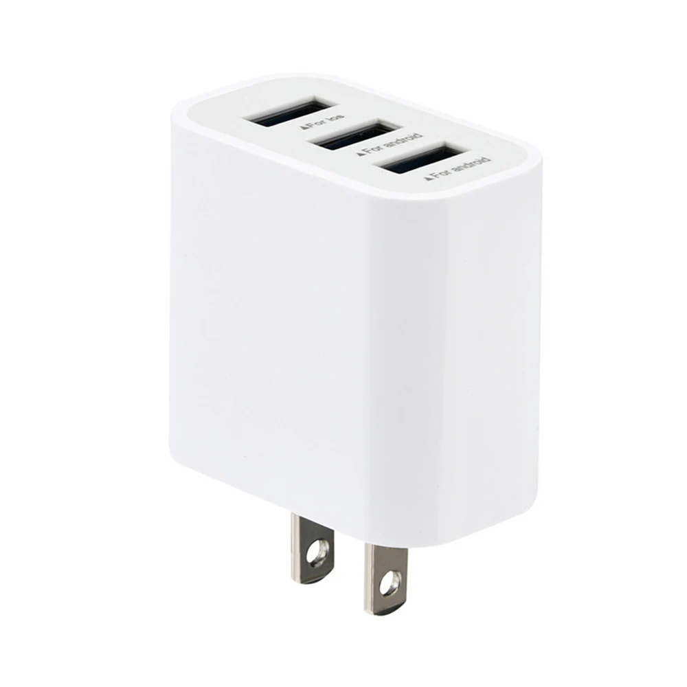 Универсальный мобильный телефон зарядное устройство 3USB 3 1 А дорожный адаптер для