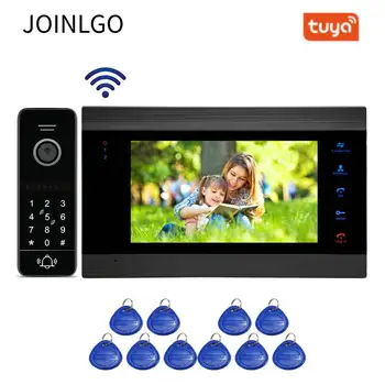 

720P AHD Tuya App WiFi IP Video Door Phone Video Intercom Doorbell Code Keypad RFID Card Phone Unlock Motion Detection