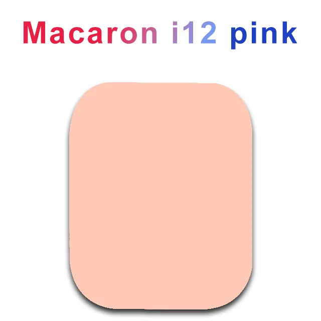 Оригинальная Беспроводная bluetooth-гарнитура Macaron i12 TWS, цветные наушники Bluetooth 5,0, HD микрофон, Прямая поставка, выделенная ссылка - Цвет: i12 D Pink