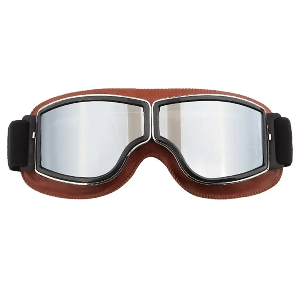 

Motorcycle Goggles Off-Road Riding Glasses Retro Leather Glasses Anti-Sand Personality Glasses Anti-Fall