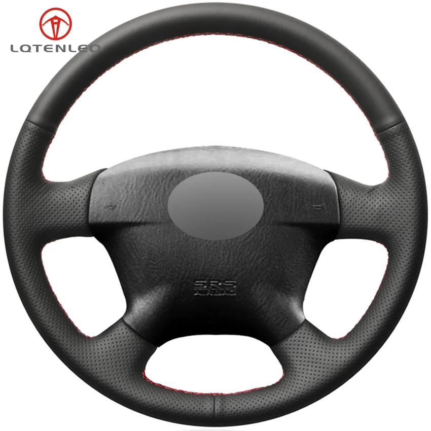 LQTENLEO черный из натуральной кожи DIY для Honda Civic 2000 2005 Hybrid 2003 Stream 2001|Чехлы на руль| |