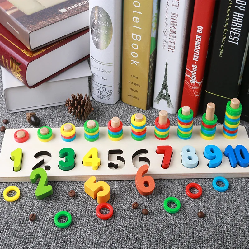 

Two-in-One with Numbers Board Children Early Education Color Matching Educational Game Kindergarten Mathematics Learning Teachin