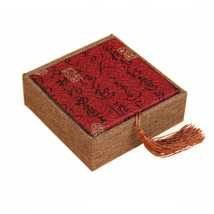 

Chinese-style Jewellery Box Gift Box Tassels Vintage Diablement Fort Tassels Buddhist Prayer Bead Box Bracelet Box