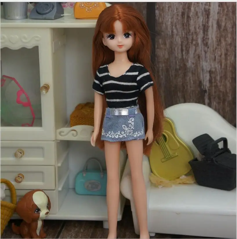 Personality Doll Decors DIY Clothing Set Handmade Soft Licca Doll Outfit Dress DIY Dressing Doll Toys Fashion Licca Clothes 3