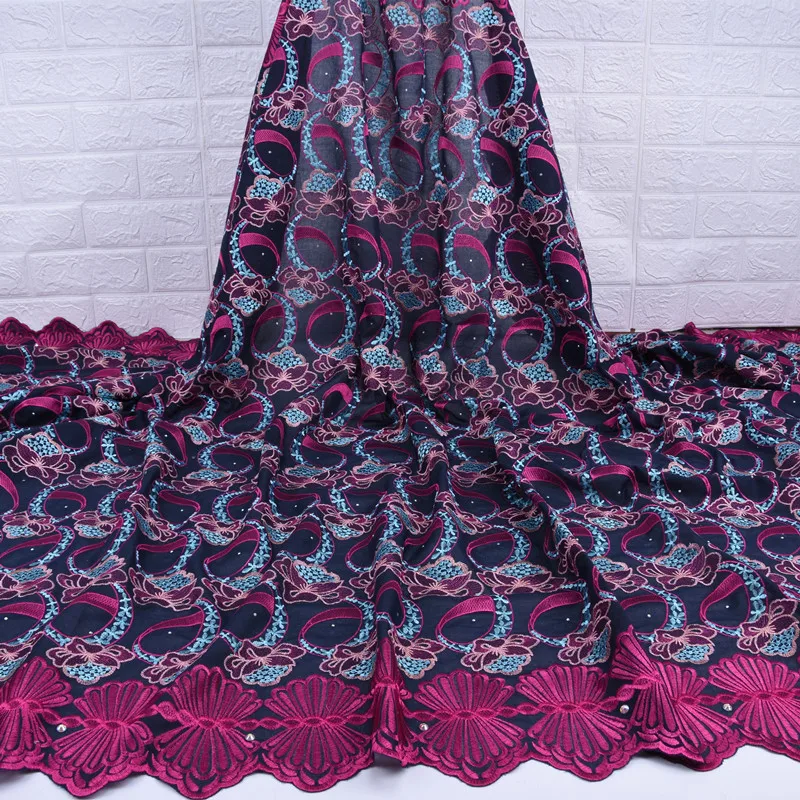 African Lace Fabric 2019 High Quality Swiss Voile In Switzerland 5 Yards Nigerian Cotton For Women WeddingA1738 | Дом и сад