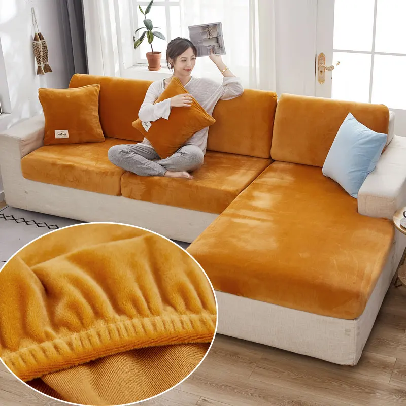 Furniture Protector Slipcover Sofa Stretch Velvet Kids Removable Pets Washable