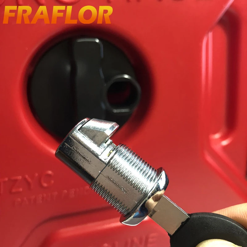 Lock Core for 3L 4L 5L 6L 10L 15L 20L 30L Fuel Tank Lock with 2 Keys Petrol Can Jerry Cans Spare Oil Tanks Bracket Core Key fuel tank lock