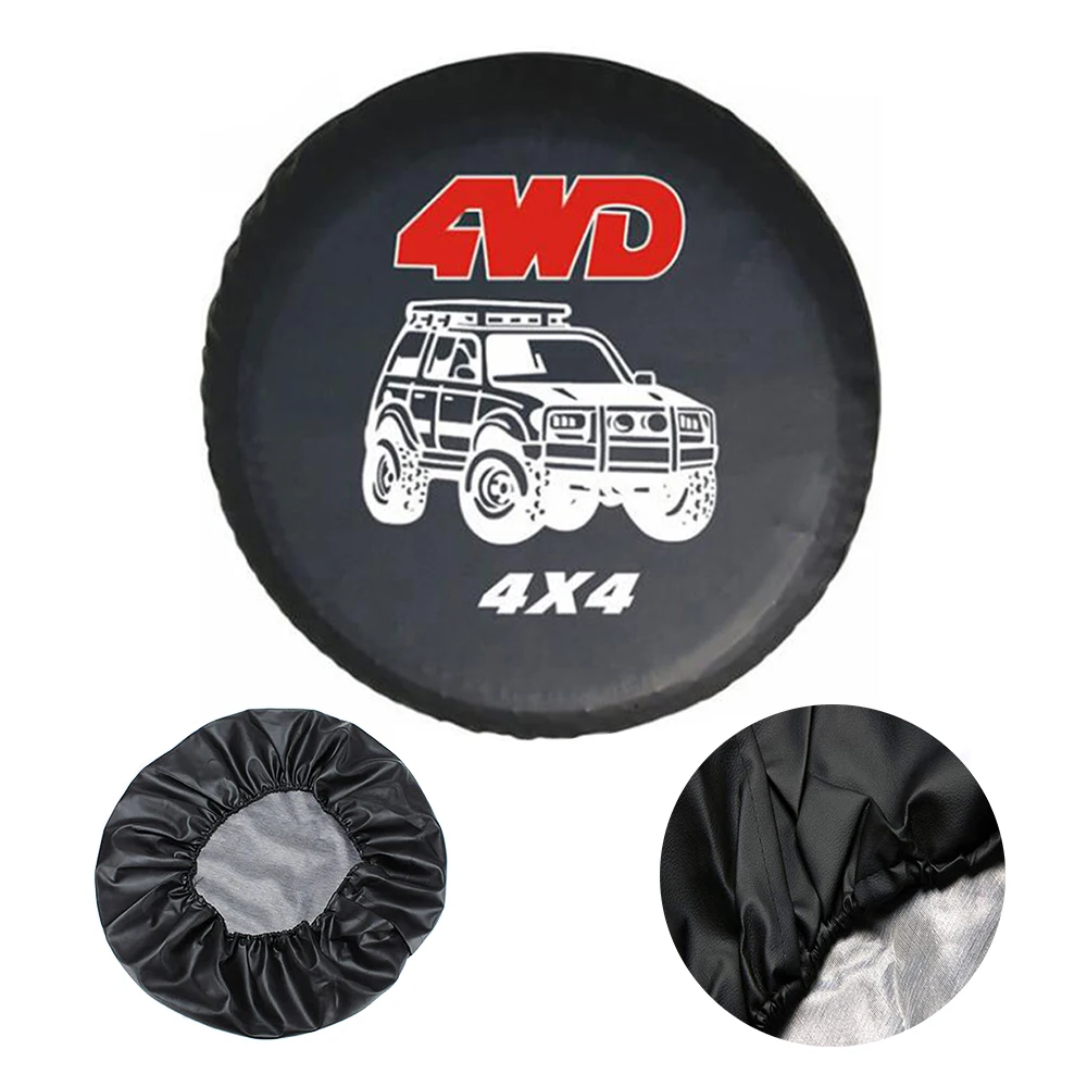 

14" 15" 16" 17" Inch PVC Leather Spare Tire Cover Case Protector Bag Pouch For Ford Ecosport Skoda Yeti Hummer Land Rover Jeep