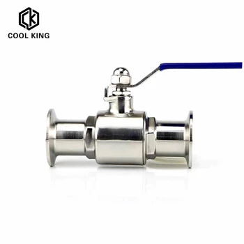 

CK 2-1/2“ OD 63mm SS304 Stainless Steel Sanitary Full Port 2-Way Ball Valve Fit 2.5" 77.5MM Tri Clamp Type Weld Ferrule