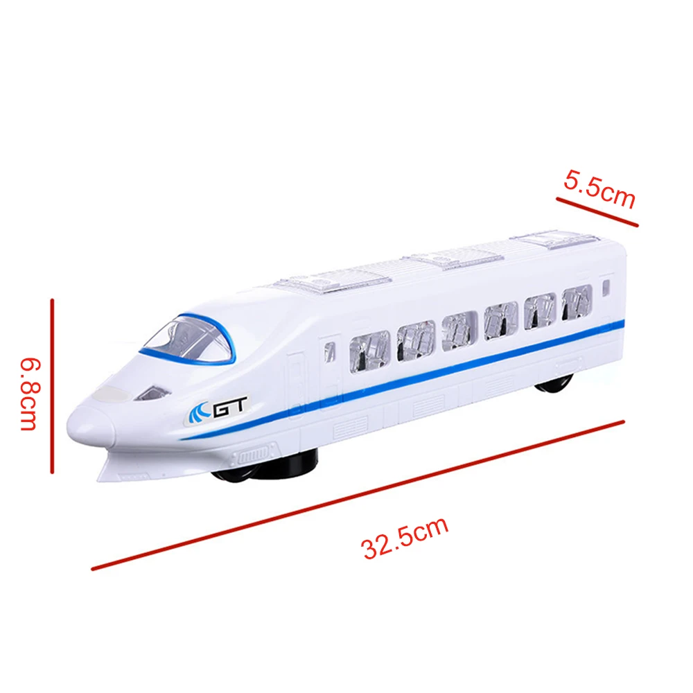 Electric Train Toy LED Flashing Lights Sounds Vehicles Train Model Toys Child Kids Birthday Christmas Gift 5