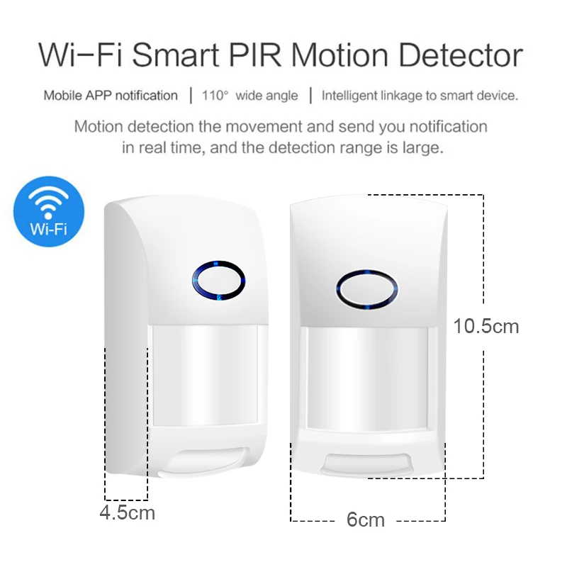 Sensor Pir Movimiento Wifi App Tuya / Smartlife