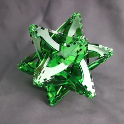 Quebra cabeça acrílico 3d, para adultos, brinquedo educacional, decoração de mesa, para crianças