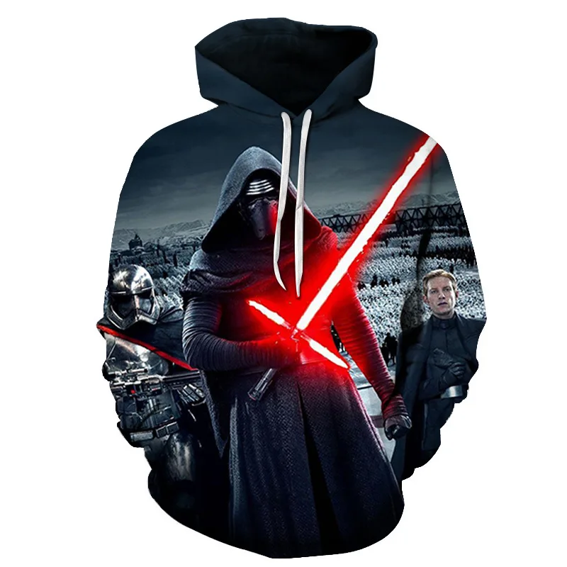 Новые Звездные толстовки star Wars Darth Вейдер аниме дизайн толстовки мужские спортивные костюмы с капюшоном Модный 3d принт дизайн толстовка брендовый пуловер - Цвет: AFKH1304