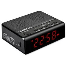 SOONHUA FM Radio BT Bass Speaker FM Radio 2000mAh Clock FM Radios Support TF Card With USB Cable