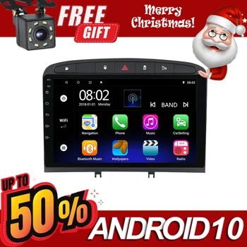 

2 Din Car Radio Navigation GPS Bluetooth Player 9 Inch Screen For PEUGEOT 308 408 Android 10 Stereo Head Unit Autoradio