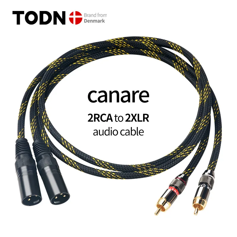 Canare Cabo Rca de Alto Desempenho Rca para Xlr Cabo de Áudio Hi-fi Premium Cabo de Interconexão