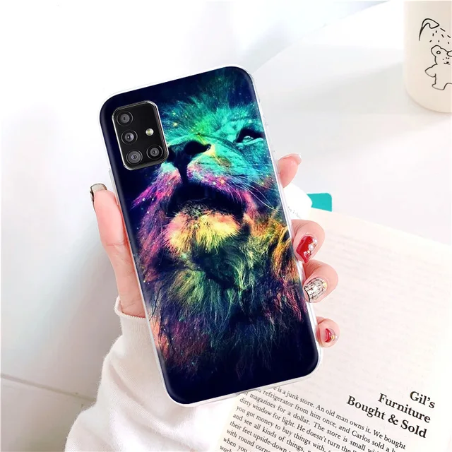 For Samsung A32 Case For Samsung Galaxy A12 A21S A52 A72 A51 A71 Flamingo Soft TPU Silicone 4G 5G A325F A326B Back Cover Fundas B103