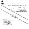 ORSA JEWELS 925 Sterling Silver Twisted Curb Singapore Rope Link Chain for Women Silver Necklace Jewelry Wholesale Gift SC02 2