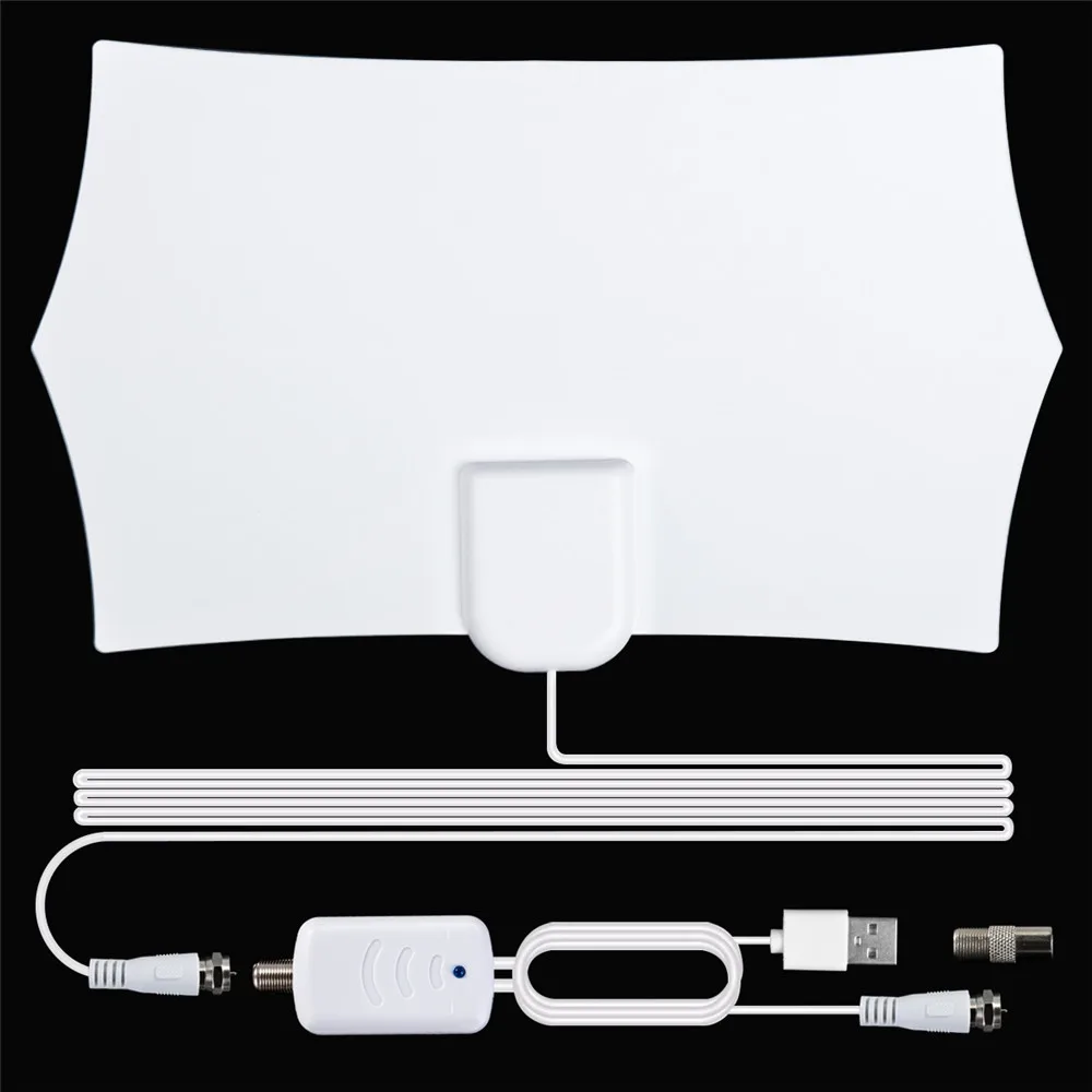 2020 цифровая HD ТВ антенна для Антенный ресивер усилитель DVB T2 белый Крытый 3000 миль