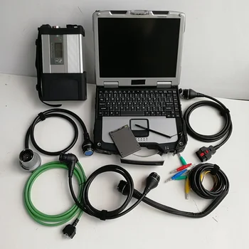 

MB Star C5 Multiplexer and cables V03/2020 Software used laptop Toughbook Cf-30 4G for Auto Diagnosis tool Ready to work
