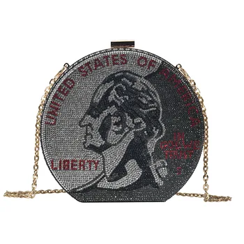 

2020 new figure wacky bag women's bag fashion bright diamond box chain trend one-shoulder crossbody bag