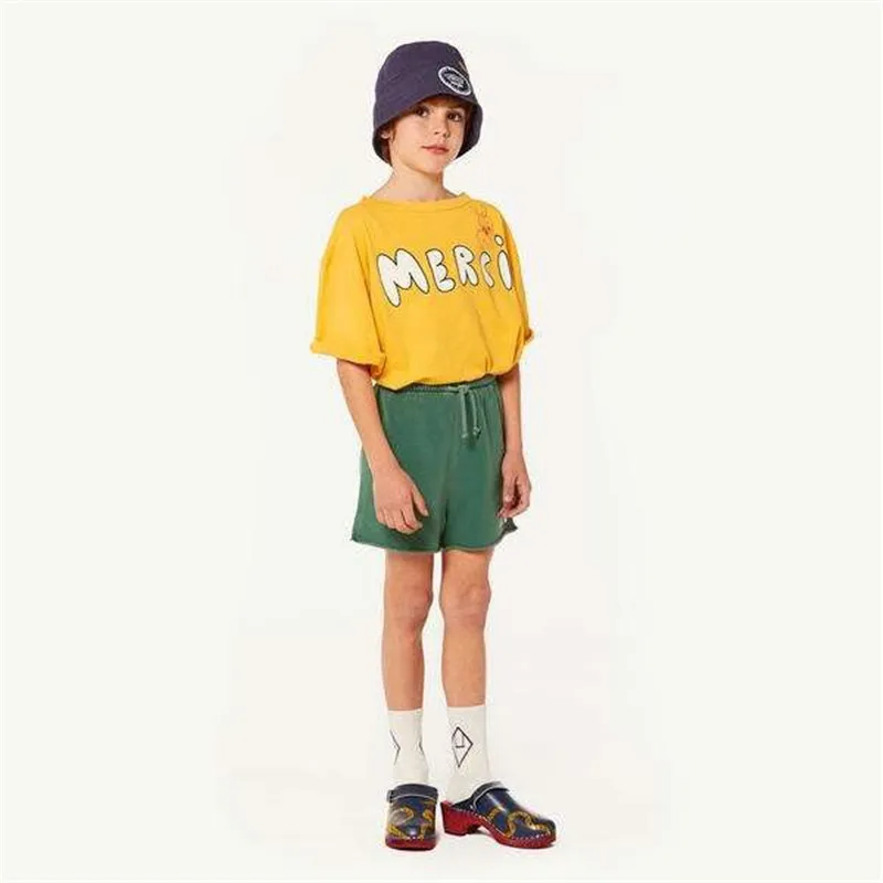 Г. TAO/Брендовая детская футболка и штаны для мальчиков и девочек модная футболка для малышей Детские летние хлопковые топы с буквенным принтом