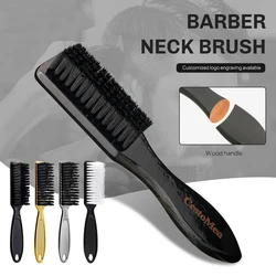 Solid Wood Hairdressing Soft Hair Cleaning Brush Barber Neck Duster Brush Broken Hair Remove Comb Hair Styling Tools Comb