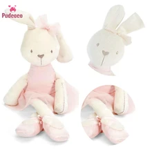 Pudcoco Милая принцесса большой мягкий чучело кролик игрушки для Bebe лук дети девочки Подушка Домашние животные плюшевые игрушки 42 см
