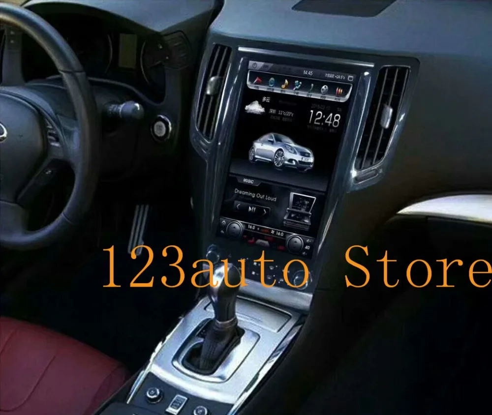 12 1 ''вертикальный Tesla стиль Android 9 0 Авто DVD GPS плеер для infiniti G37 G35 G25 G37S радио аудио