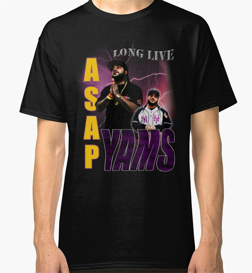 Asap Yams Long Live мужские черные футболки рубашка одежда классические уникальные |