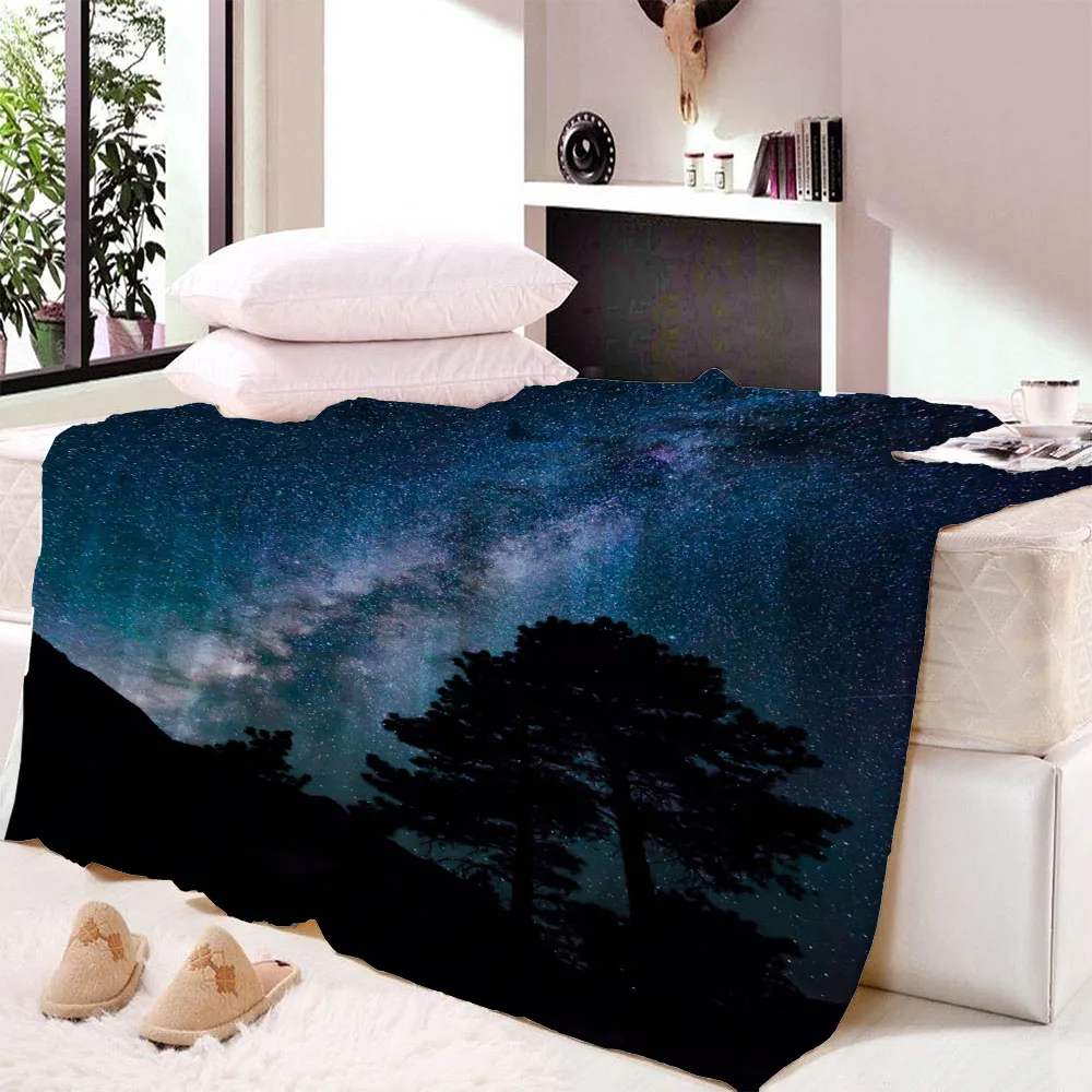 

Pink Galaxy 3D Printed Plush Blanket for Adults Children Warm Wearable Fleece Throw Blanket Home Office Washable Cloak