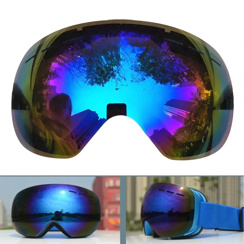 

Easy to Use Goggles Lenses Replacement Flexible Windproof Practical Anti-fog Snow Ski Goggles Lenses Replacement
