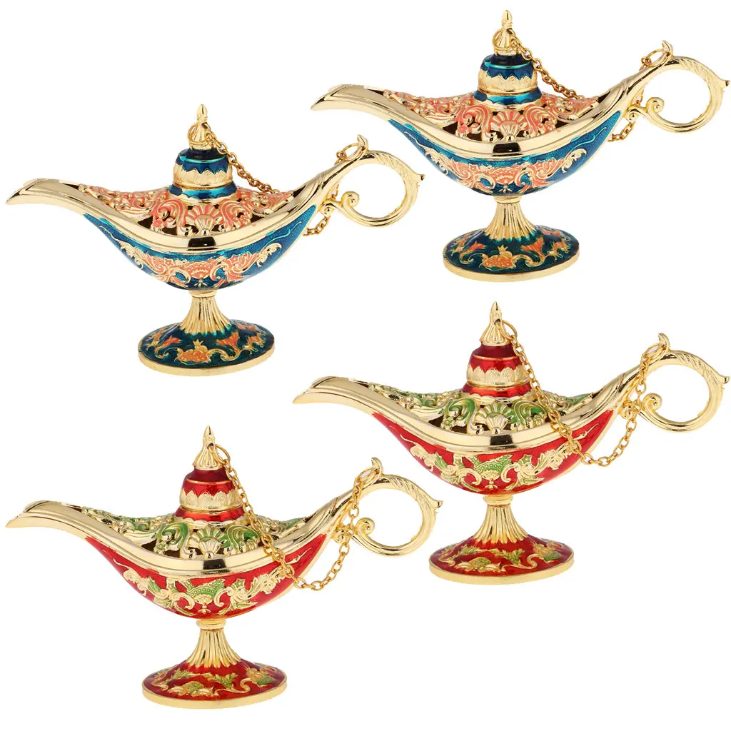 4 шт. этнический волшебный джинн лампа горшочек шкатулка для украшений|Упаковка и