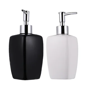 

2Pcs Ceramic Hand Washing Bottle Shampoo Storage Bottle