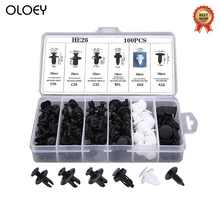 6 tamaños 100 Uds. Clip de sujeción automático cuerpo mixto de coche retenedor Pin remache parachoques para puerta Trim Panel Retainer Kit de sujeción(China)
