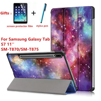 

Smart Case for samsung galaxy tab S7 T870 T875 Tablet Stand Holder Magnetic cover for samsung galaxy tab S7 11"+screen protector