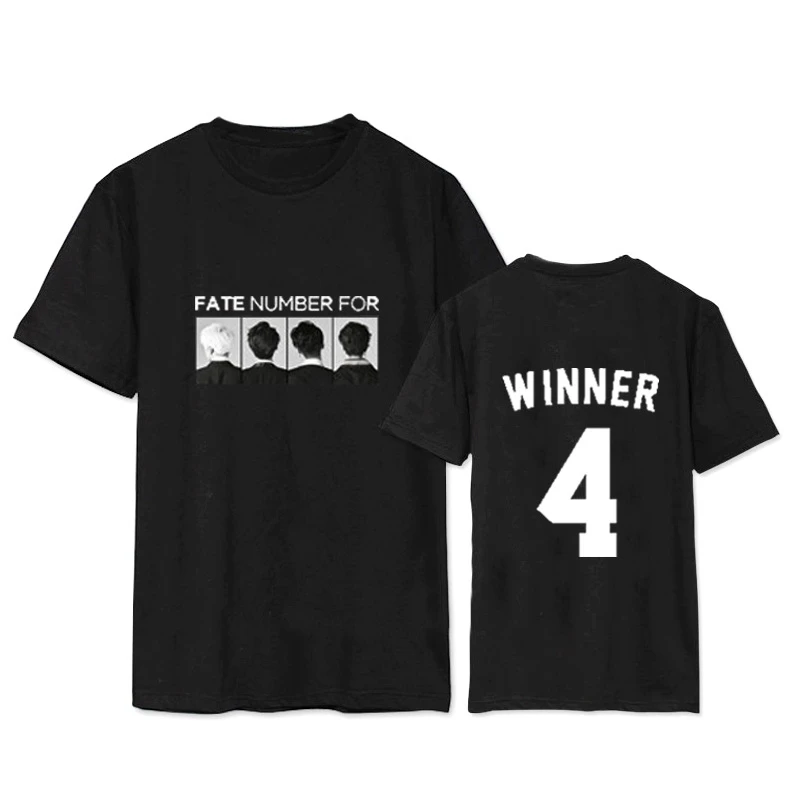 

Kpop WINNER FATE NUMBER FOR Album Shirts K-POP Casual Cotton Clothes Tshirt T Shirt Short Sleeve Tops T-shirt DX466