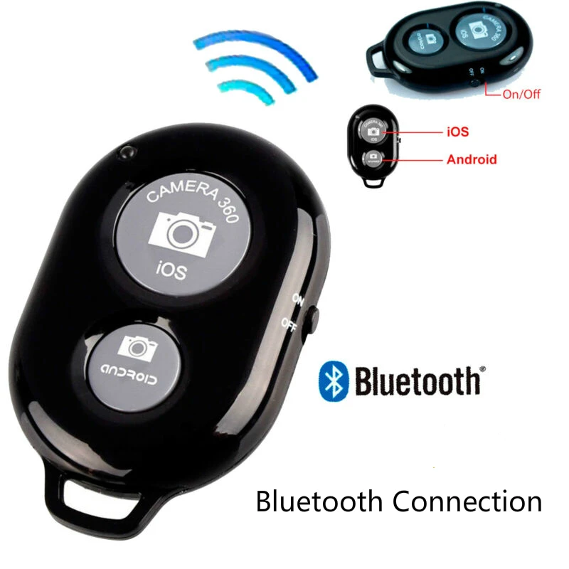 Беспроводная Bluetooth селфи-палка пульт дистанционного управления Кнопка спуска затвора для телефона Автоспуск для huawei Xiaomi iPhone samsung