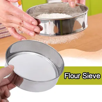 

Diameter 15cm Stainless Steel Material Flour Sieve Flour Mesh Powder Sifting Sifter Strainer Kitchen Baking Tools And Appliance