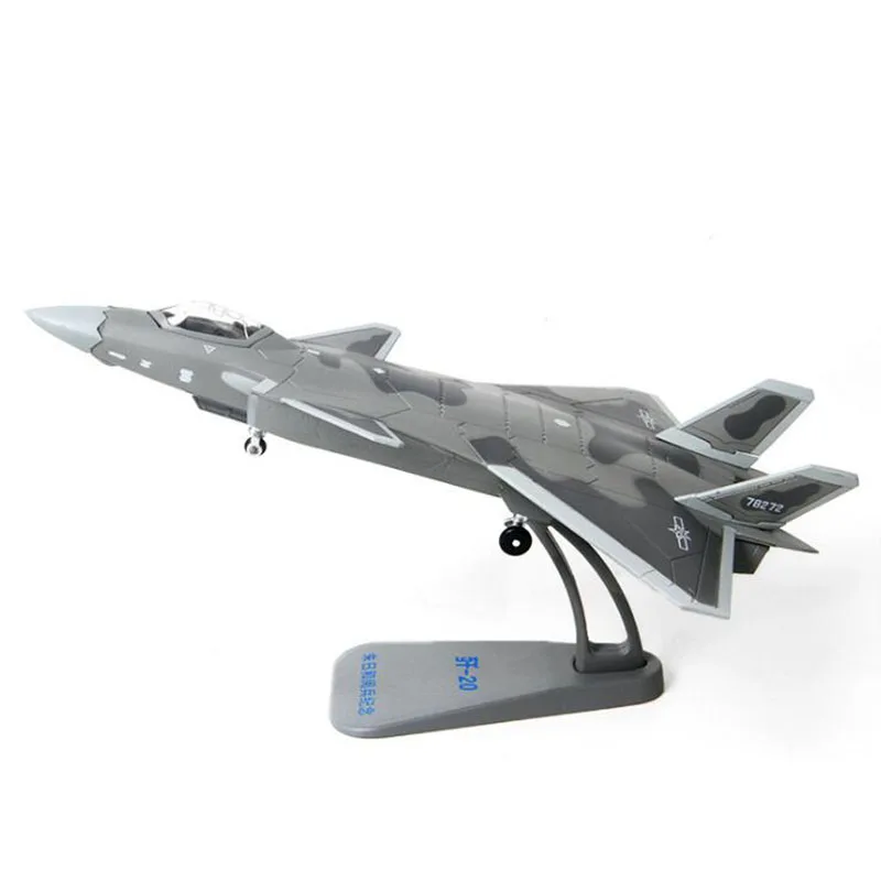 21 см 1/100 масштаб Китай ВВС J-20 парад версия истребитель самолет модели взрослых детей игрушки для демонстрации